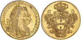 PORTUGAL. Maria I. und Pedro III. 1777-1786. Peca 1782, Lissabon. 14.29 g. Gomes 23.06. Fr. 107. Sehr schön- vorzüglich / Very fine-extremely fine. (~...