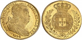 PORTUGAL. João VI. 1799-1826. Peca 1824, Lissabon. 14.35 g. Gomes 18.20. Fr. 128. Vorzüglich / Extremely fine. (~€ 875/USD 1010)