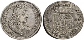 DEUTSCHLAND. Brandenburg-Preussen, Markgrafschaft, 1417 Kurfürstentum, 1701 Königreich. Friedrich III. (I.), 1688-1713. 2/3 Taler 1690 SD, Stargard. 1...