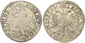 DEUTSCHLAND. Friedberg, Reichsburg. Hans Eitel Diede zum Fürstenstein, 1671-1685. Gulden zu 60 Kreuzern 1676, Friedberg. 18.98 g. Lejeune 60 d. Dav. 5...
