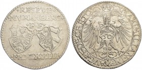 DEUTSCHLAND. Nürnberg, Stadt. Reichsguldiner 1573. 24.50 g. Kellner 142. Dav. 82. Sehr schön / Very fine. (~€ 175/USD 200)