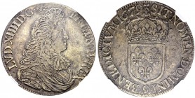 FRANKREICH. Königreich und Republik. Louis XIV. 1643-1715. Ecu du Palement 1679 "9", Rennes. Gadoury 209. Dav. 3805. NGC XF45. (~€ 440/USD 505)