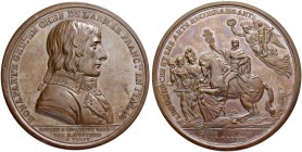 FRANKREICH. Königreich und Republik. Directoire, 1795-1799. Bronzemedaille AN 6 (1797). Auf den Frieden von Campo Formio zwischen Frankreich und Öster...
