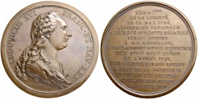 FRANKREICH. Medaillen aus der Zeit der französischen Revolution. Bronzemedaille 1792. Auf den Papierfabrikaten J. B. Réveillon. Stempel von Duvivier. ...