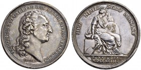 FRANKREICH. Medaillen aus der Zeit der französischen Revolution. Silbermedaille 1793. Auf den Tod des Königs Louis XVI. am 21. Januar. Stempel von J. ...
