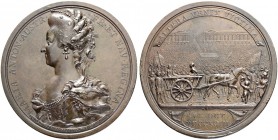 FRANKREICH. Medaillen aus der Zeit der französischen Revolution. Bronzemedaille 1793. Tod der Königin Marie Antoinette. Stempel von Küchler. 48.1 mm. ...