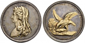 FRANKREICH. Medaillen aus der Zeit der französischen Revolution. Silbermedaille 1794. Auf den Tod Elisabeths, der Schwester Louis XVI. Stempel von Loo...