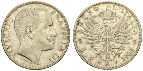 ITALIEN. Königreich. Vittorio Emanuele III. 1900-1946. 2 Lire 1902 R, Roma. 9.96 g. Pagani 726. Montenegro 141. Gutes sehr schön / Good very fine. (~€...