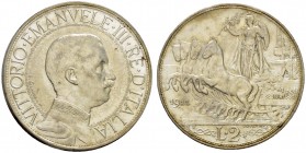 ITALIEN. Königreich. Vittorio Emanuele III. 1900-1946. 2 Lire 1911 R, Roma. 50 Jahre Königreich Italien. Pagani 734. Montenegro 149. Selten / Rare. Vo...