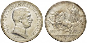 ITALIEN. Königreich. Vittorio Emanuele III. 1900-1946. 1 Lira 1917 R, Roma. Pagani 775. Montenegro 202. Sehr selten in dieser Erhaltung / Very rare in...