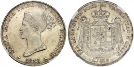 ITALIEN. Parma. Maria Luigia d'Austria, 1815-1847. 5 Lire 1832, Milano. MIR 1093/4. Dav. 204. Selten / Rare. Etwas berieben / Slightly cleaned. NGC Un...