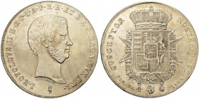 ITALIEN. Toscana. Leopoldo II. di Lorensa, 1824-1859. Francescone 1846, Firenze. 27.24 g. MIR 949. Dav. 180. Minimal justiert / Minor adjustment marks...