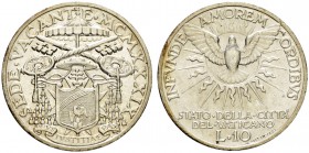 ITALIEN. Vatikan - Kirchenstaat. Pius XII. 1939-1958. Lot. Sede Vacante 1939. 10 Lire. 5 Lire. 1939 ANNO I. 10 Lire, 5 Lire, 2 Lire, 1 Lira, 50 Centes...