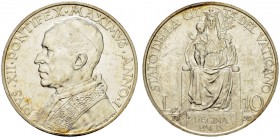 ITALIEN. Vatikan - Kirchenstaat. Pius XII. 1939-1958. Lot. 1946 ANNO VIII. 10 Lire, 5 Lire, 2 Lire, 1 Lira, 50 Centesimi, 20 Centesimi, 10 Centesimi, ...