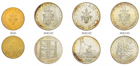 ITALIEN. Vatikan - Kirchenstaat. Paul VI. 1963-1978. Lot. Sede Vacante 1963 (2). 1963 ANNO I. 500 Lire, 100 Lire, 50 Lire, 20 Lire, 10 Lire, 5 Lire, 2...