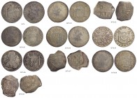 MEXIKO. Lot. Diverse Münzen. Verschiedene 8 Reales des 17.-19. Jahrhunderts, u.a. mit Prägungen von Felipe IV und Felipe V. Fast sehr schön - vorzügli...
