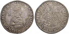 RDR / ÖSTERREICH. Ferdinand I. 1521-1564. Taler o. J., Wien. 28.72 g. Voglhuber 44.1. Dav. 8009. Selten in dieser Erhaltung / Rare in this condition. ...