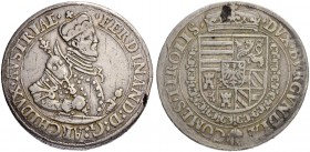 RDR / ÖSTERREICH. Erzherzog Ferdinand II. 1564-1595. 3 Taler o. J., Hall. Dickabschlag von den Talerstempeln. 84.48 g. Moser / Tursky S. 188. Dav. A 8...