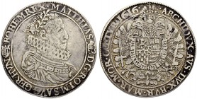RDR / ÖSTERREICH. Matthias, (1608-)1612-1619. Taler 1616 KB, Kremnitz. 27.92 g. Huszar 1110. Dav. 3055. Selten / Rare. Sehr schön / Very fine. (~€ 700...