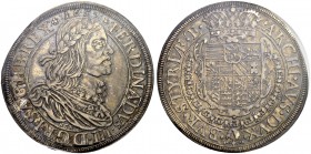 RDR / ÖSTERREICH. Ferdinand III. 1637-1657. Taler 1657, Graz. Herinek 407. Dav. 3191. PCGS AU55. (~€ 440/USD 505)