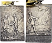 RDR / ÖSTERREICH. Österreichische Schützenmedaillen. Silbermedaille 1904. Fahnenweihe-Festschiessen des Wiener Schützenvereines. 36.57 g. Slg. Peltzer...