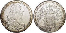 RDR / ÖSTERREICH. Khevenhüller-Metsch, Fürstentum. Johann Josef, 1742-1776. Konventionstaler 1761, Wien. Holzmair 41. Dav. 1188. NGC AU58 PL. (~€ 1315...