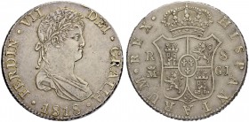 SPANIEN. Königreich. Fernando VII. 1808-1833. 8 Reales 1818, GJ-Madrid. 26.91 g. Cayon 16001. Dav. 323. Vorzüglich / Extremely fine. (~€ 130/USD 150) ...