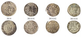 SPANIEN. Lots Spanien. Diverse Münzen. Vier Münzen des 13.-15. Jahrhunderts von Alfonso X, Sancho IV und Fernando II. Fast sehr schön-vorzüglich / Abo...