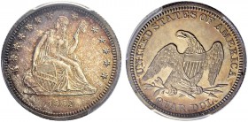 USA. 1/4 Dollar 1862, Philadelphia. Seated Liberty type. Selten in dieser Erhaltung / Rare in this condition. Hübsche Patina / Attractive patina. PCGS...