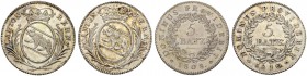 SCHWEIZ. Bern. Stadt und Kanton. 5 Batzen 1808 & 1810. Lot von 2 Exemplaren. 8.68 g. FDC / Uncirculated. (2) (~€ 220/USD 255)