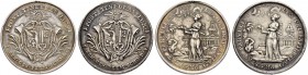 SCHWEIZ. Genf/Genève. Medaillen der Stadt und des Kantons. Schulprämie in Silber o. J. (um 1780). Lot von 2 Exemplaren. 30.23 g. Meier 221. Unterschie...