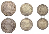 SCHWEIZ. Lots von Münzen und Medaillen diverser Kantone. Diverse Münzen von Zürich. Verschiedene Jahre. Taler 1790, Halbtaler 1756 & 10 Batzen 1812. U...