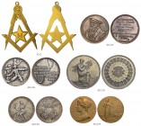 SCHWEIZ. Lots von Münzen und Medaillen diverser Kantone. Diverse Medaillen verschiedener Jahre. Lot von 20 historischen Medaillen in Silber, Bronze un...