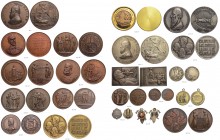 SCHWEIZ. Lots von Münzen und Medaillen diverser Kantone. Diverse Medaillen verschiedener Jahre. Lot von 21 historischen Medaillen in Silber, Bronze un...