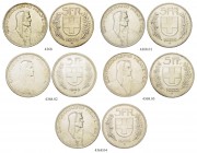 SCHWEIZ. Lots von Münzen der Eidgenossenschaft. 5 Franken 1922-1926. 5 Exemplare. Unterschiedlich erhalten / Various conditions. (5) (~€ 350/USD 405) ...