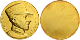 SCHWEIZ. Medaillen der Eidgenossenschaft. Goldmedaille o. J. (um 1950). 45.46 g. Sehr selten / Very rare. FDC / Uncirculated. (~€ 965/USD 1110)