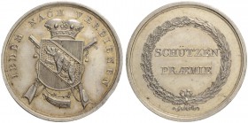SCHWEIZ. Schützentaler und Schützenmedaillen. Bern. Silbermedaille o. J. (1823). Bern. Schützenprämie der Regierung. 19.44 g. Richter (Schützenmedaill...