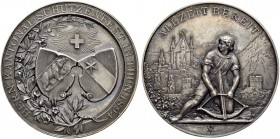 SCHWEIZ. Schützentaler und Schützenmedaillen. Bern. Silbermedaille 1894. Thun. Bernisches Kantonal-Schützenfest. 39.25 g. Richter (Schützenmedaillen) ...