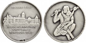 SCHWEIZ. Schützentaler und Schützenmedaillen. Bern. Silbermedaille 1948. Burgdorf. XI. Eidgenössisches Kleinkaliberschützenfest. 9.10 g. Richter (Schü...