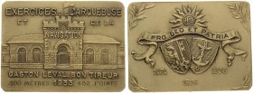 SCHWEIZ. Schützentaler und Schützenmedaillen. Genf / Genève. Bronzemedaille 1933. Genève. Exercices de l'Arquebuse et de la Navigation. Bon tireur. 34...