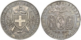 SCHWEIZ. Schützentaler und Schützenmedaillen. Graubünden. 4 Franken 1842. Chur. Eidgenössisches Freischiessen. 28.34 g. Richter (Schützenmedaillen) 83...
