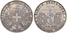 SCHWEIZ. Schützentaler und Schützenmedaillen. Graubünden. 4 Franken 1842. Chur. Eidgenössisches Freischiessen. 28.25 g. Richter (Schützenmedaillen) 83...
