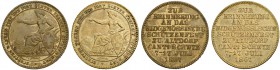 SCHWEIZ. Schützentaler und Schützenmedaillen. Schwyz. Bronzemedaille 1867. Altdorf. Eidgenössisches Schützenfest. Lot von 2 Exemplaren. 3.54 g. Richte...