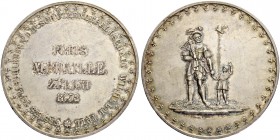 SCHWEIZ. Schützentaler und Schützenmedaillen. Zürich. Silbermedaille 1852. Zürich. Erstes Freischiessen der Schützengesellschaft Wilhelm Tell. Preisme...