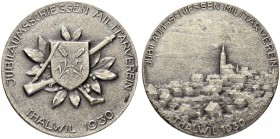 SCHWEIZ. Schützentaler und Schützenmedaillen. Zürich. Silbermedaille 1930. Thalwil. Jubiläumsschiessen Militärverein. 12.65 g. Richter (Schützenmedail...