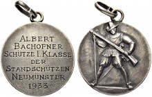 SCHWEIZ. Schützentaler und Schützenmedaillen. Zürich. Silbermedaille 1933. Neumünster. Stadtschützen. 7.31 g. Richter (Schützenmedaillen) 1808b (keine...