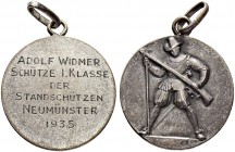 SCHWEIZ. Schützentaler und Schützenmedaillen. Zürich. Silbermedaille 1935. Neumünster. Stadtschützen. 7.37 g. Richter (Schützenmedaillen) 1808b (diese...