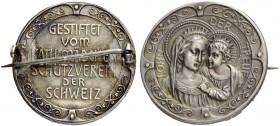 SCHWEIZ. Schützentaler und Schützenmedaillen. Gesamtschweiz. Silbermedaille o. J. (um 1920/1930). Gestiftet vom katholischen Mädchenschützenverein der...