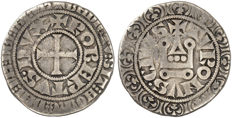 BAR. Robert, Graf 1352-1354, Herzog 1354-1411 
Gros tournois, Bar le Duc.
DS (...