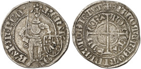 BAR. René I. d'Anjou, 1419-1480 
Gros, St. Mihiel.
DS 10/10, Flon 487/1, Slg. Robert 1377 f. ss